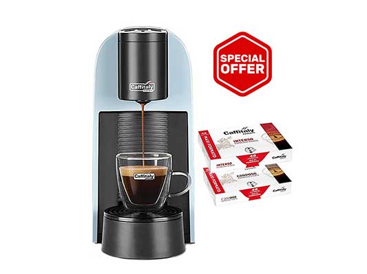 Offer Caffitaly Machine Volta S35 with 96 Capsules